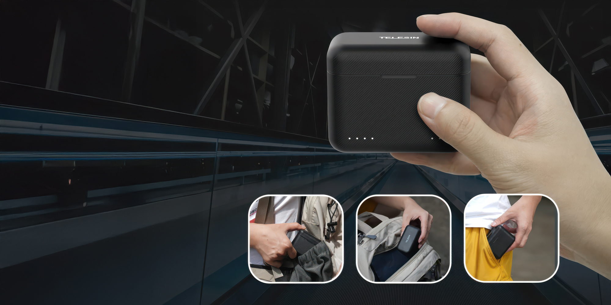 Ładowarka dwukanałowa Telesin S0-BCG-07-TIS do akumulatorów Insta360 X4